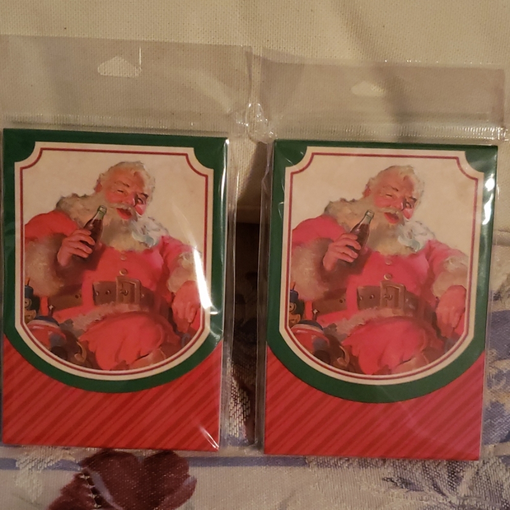 Set of 2 pack mini memo card and bloc notes 75 eac